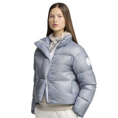 Canada Goose Women's Cypress Cropped Puffer- White Disc