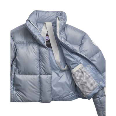 Canada Goose Women's Cypress Cropped Puffer- White Disc