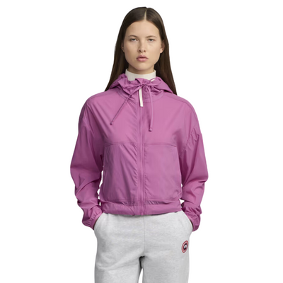 Canada Goose Women's Kaslo Cropped Wind Jacket - White Disc