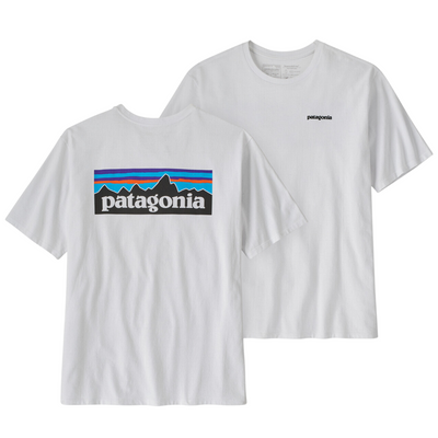 Patagonia Men s P 6 Logo Responsibili Tee Thermal Blue M