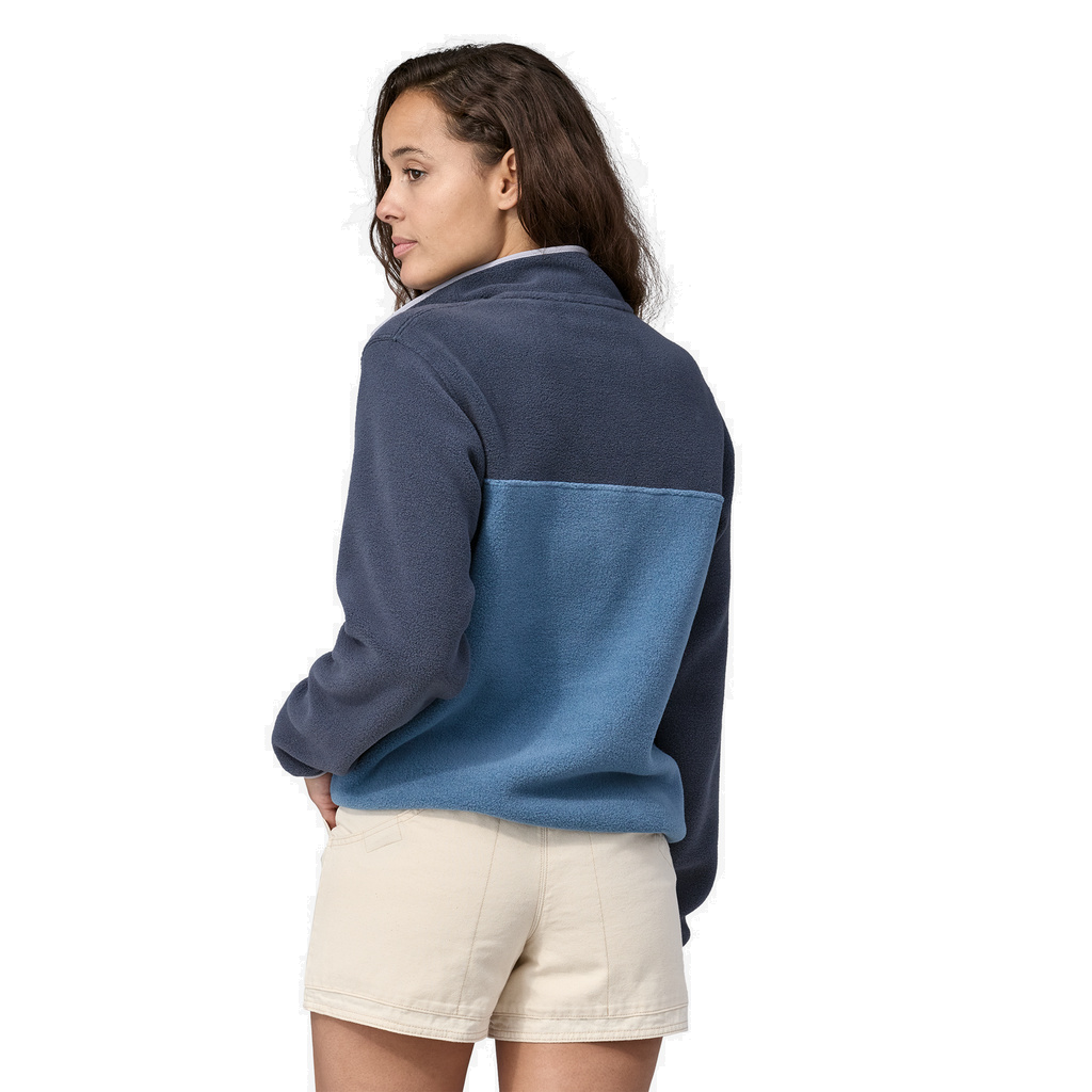 Women's Patagonia Light Blue Snap T Pullover Fleece Jacket Women's