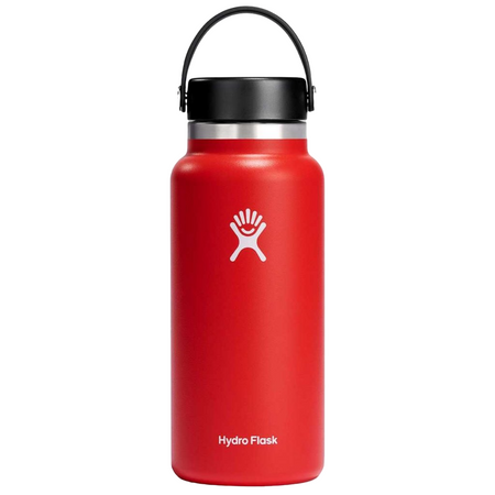 Hydro Flask 32 oz. Wide Mouth with Flex Cap Water Bottle – Red